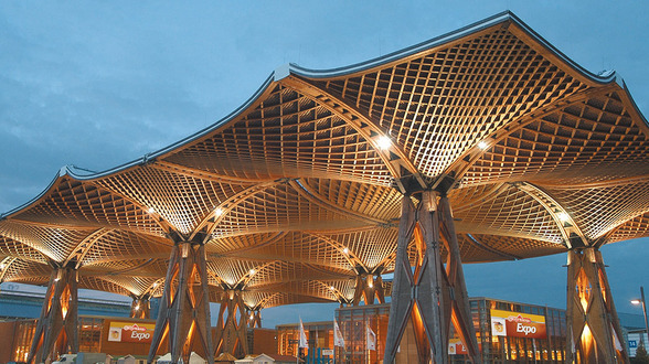 Holzdach der Expo Hannover