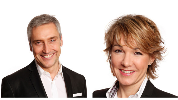Die Gründer Dr. Gerd Wirtz und Anett Coerper; Quelle: face to face GmbH