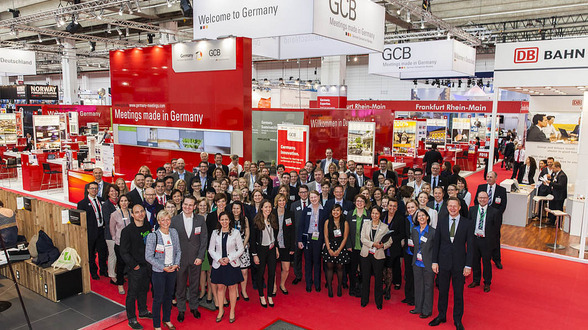 Deutschlandstand des GCB German Convention Bureau auf der IMEX