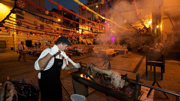 Straßenfest in der Alfama