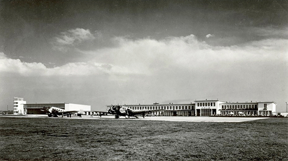 Das alte Rollfeld am Flughafen Köln Butzweilerhof