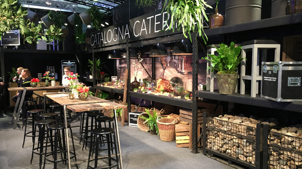 Stand des Caterers Catalogna
