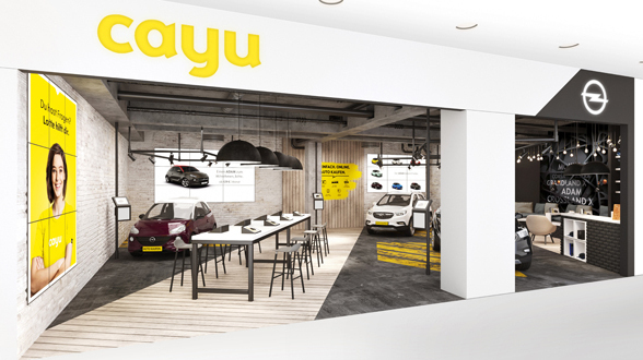 Opel CAYU-Store in Stuttgart