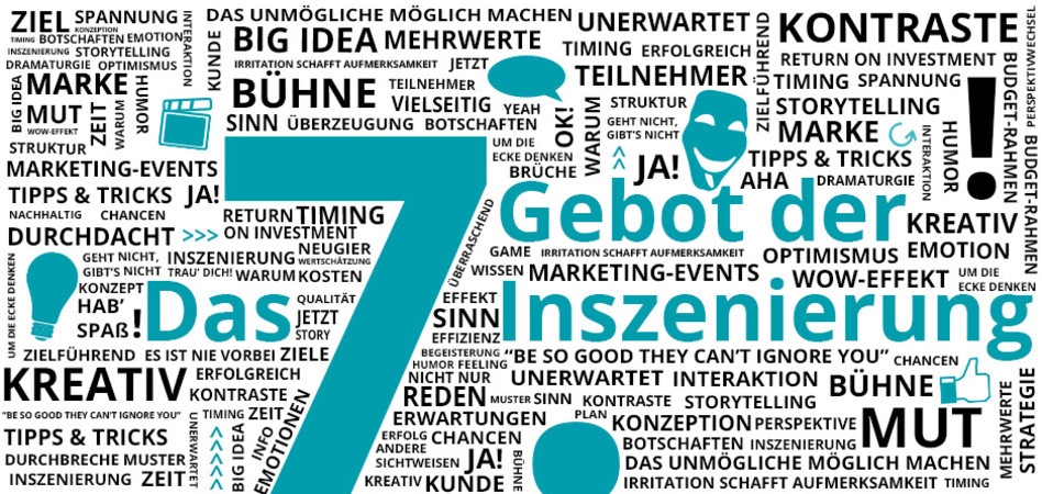 7. Gebot: Was hab ich eigentlich davon (auch wenn ich das schon ahne) aus der Reihe "Die 7 Gebote der Inszenierung" für MICE- und Eventplaner