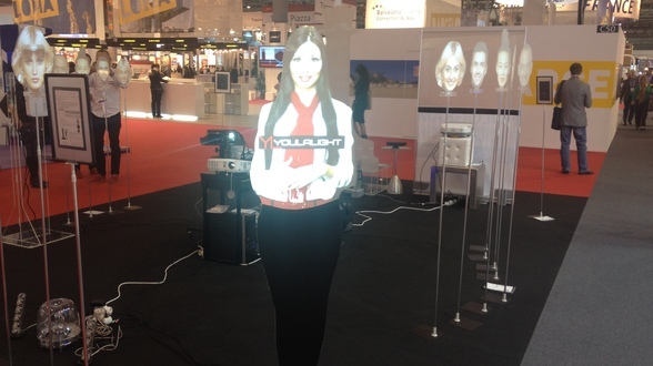 Projektionen auf der EIBTM 2013; Bild: MICE Club