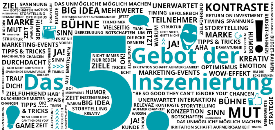 MICE Club-Reihe "Die 7 Gebote der Inszenierung" für MICE- und Eventplaner – Das 5. Gebot 5. Gebot: Denk dran, es ist nie vorbei (auch schon bevor es angefangen hat) aus der Reihe "Die 7 Gebote der Inszenierung" für MICE- und Eventplaner