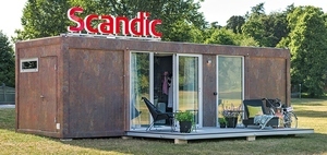 Die mobilen Hotelzimmer des neues Hotelkonzepts Scandic To Go